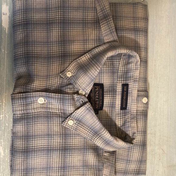 Pendleton 100% wool lightweight dressy flannel men’s Large - Picture 8 of 8
